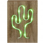 Wood Cactus neon Ornament