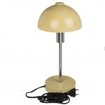Beige metal table lamp