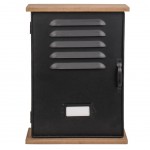 Black industrial retro metal key box