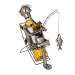 Fisherman metal bottle holder
