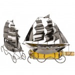 Support metal bottle - Sailing Ship
