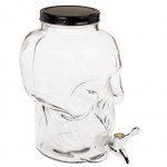 Skull shaped drink dispenser