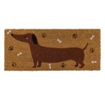 Dachshund coir doormat  70  30 cm
