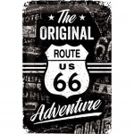 Route 66 metal plate 20 x 30 cm