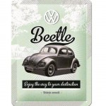 Volkswagen Beetle metal plate 20 x 15 cm