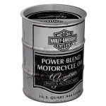 Harley-Davidson Vintage Oil Barrel Metal Money Box