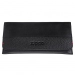 Zippo tobacco pouch in double textured leather