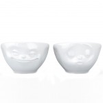 Set of 2 Mini Porcelain Bowls by Tassen - Kiss and Mischievous