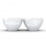 Set of 2 Mini Porcelain Bowls by Tassen - Dreamy and Happy