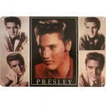 Metal plate Pictures of the King Elvis Presley