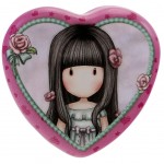 Gorjuss Heart Shaped Tin - Rosebud