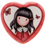 Gorjuss Heart Shaped Tin - Time to Fly