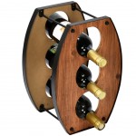 Bottle-shaped bottle rack