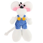 Diddl Plush in Blue Overalls  30 cm