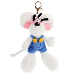 Diddl Plush Keychain in Blue Overalls  15 cm