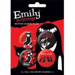 Emily The Strange 4 badges set