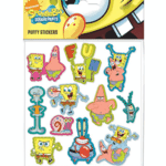 SpongeBob embossed gliter stickers