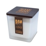Large eco-responsible Oud wood Geranium candle - heart and home