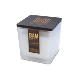 Large eco-responsible bamboo Patchouli and Guaiac Wood candle