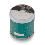 Heart and Home Christmas tree candle in a metal box