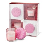 Guardian Angel small candle gift box and 2 bath bombs