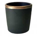 Ceramic Egg Luxy cache pot - Green
