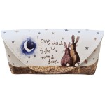 Rabbits and moon Glasses Case by Alex Clark
