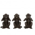 Decorative statuettes - Monkeys of Wisdom - Brown