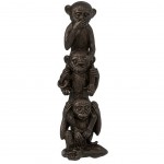 Monkey Statue Resin - said nothing, nothing seen, nothing heard