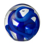 Paperweight blue glass 12 cm