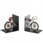Metal bicycle bookend