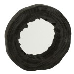 Irregular black paulownia wood mirror  Jolipa