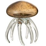 Jellyfish glass paperweight 18 cm
