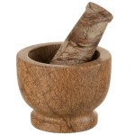 Marble mortar and pestle