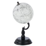 White and black Terrestrial Globe 25 cm