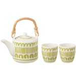 Ceramic Teapot and 2 Cups Set