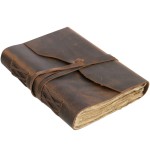 Vintage Notebook with Leather Cover