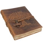 Vintage book with a leather cover - Tree of Life
