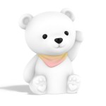 Soft rechargeable silicone night light - bear