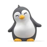 Rechargeable Soft Night Light  White and Grey Penguin