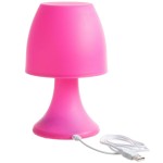 Pink lamp spirit 70's - USB charger