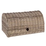 Natural rattan bread box
