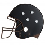 Slate Baseball Helmet Metal Black