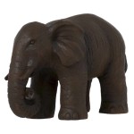 Large Brown Elephant Statue