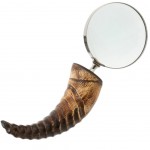 Decorative magnifier with resin horn handle