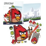 Set Angry Birds stickers and stationery
