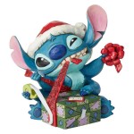 Bad Wrap - Stitch with Santa Hat Figurine