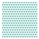 Set of 4 square coasters Little green hearts by Cbkreation