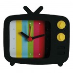 Black vintage Tv Alarm Clock