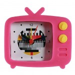 Pink vintage Tv Alarm Clock